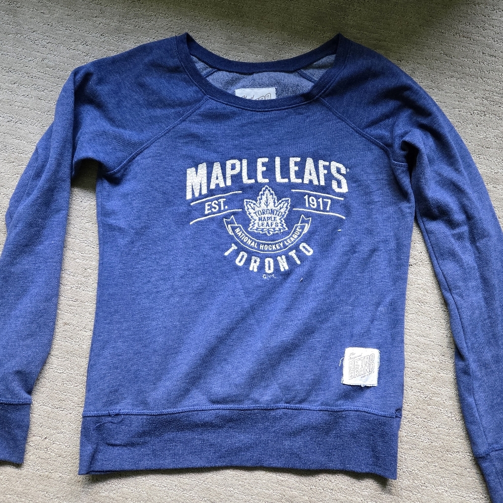 Original Retro Brand Blue and White Long Sleeve Tee